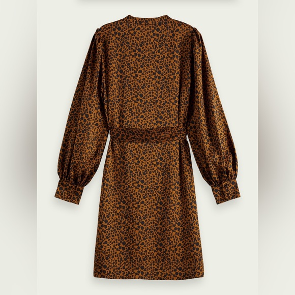 Scotch & Soda Printed Belted Dress - Picture 8 of 12